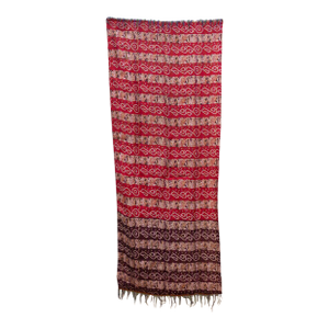 Tribal Red Silk Kantha Reversible Throw