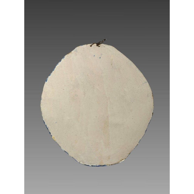 French Makkum earthenware plaque, 19th century For Sale - Image 3 of 3