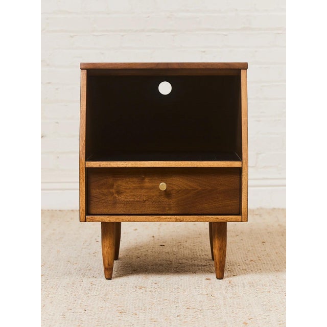 Mid 20th Century Restored Pair of Nightstands, Pair For Sale - Image 10 of 10