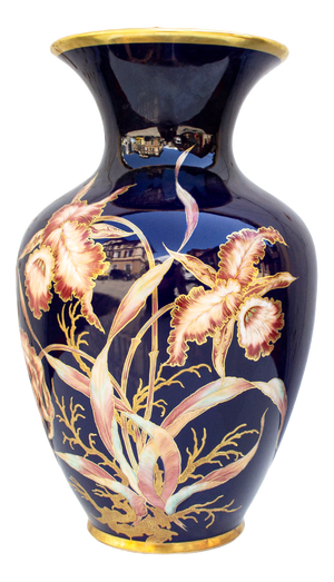 Limited Edition 61/384 Vase in Cobalt Porcelain from Schumann, Germany, 1960s