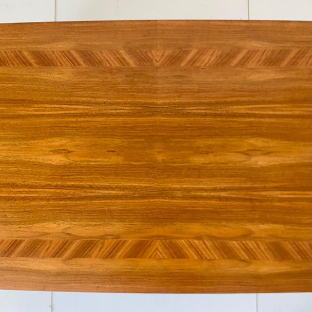 Brown Large Rectangular Coffee Table in Walnut, 1960s For Sale - Image 8 of 14