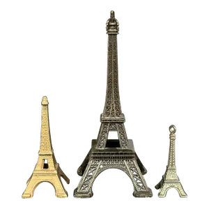 Eiffel Tower Architectural Monument Model Set of 3