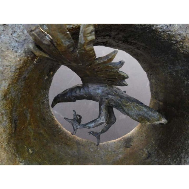 Metal Renzo "The Stone of Relationship" Bronze Sculpture Hand Signed For Sale - Image 7 of 13