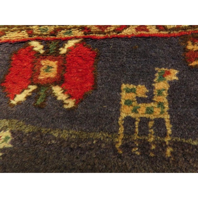 Red Vintage Turkish Rug in Reds and Blues, 1920s For Sale - Image 8 of 18