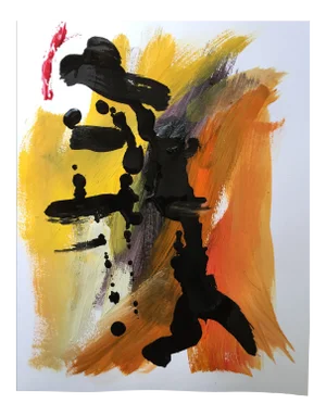 "Fuji" Original Acrylic Painting on Paper