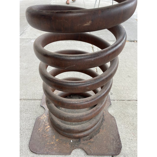 Pair of Industrial Springs Stools For Sale - Image 9 of 9