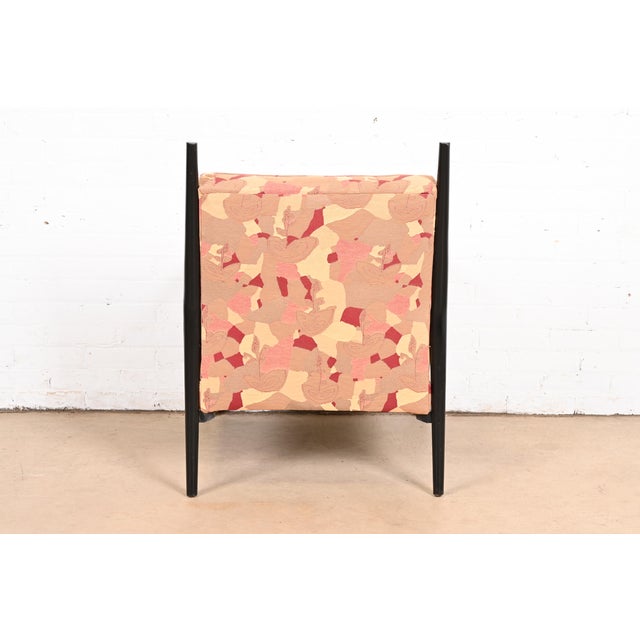 Paul McCobb Planner Group Ebonized and Upholstered Lounge Chair, 1950s For Sale - Image 10 of 11