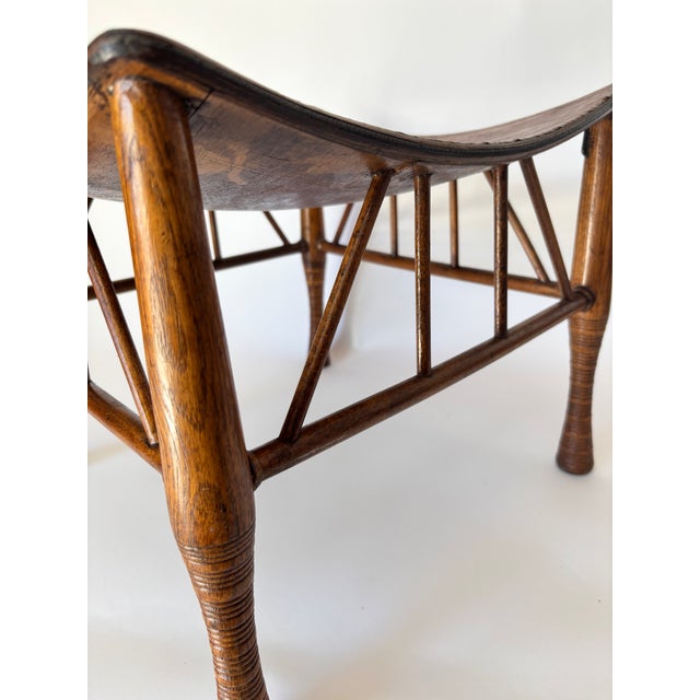 Egyptian Revival Thebes Stool by Liberty of London, Early 20th Century For Sale - Image 13 of 16