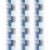 Bold and beautiful, large scale Sunburst Stripe Embroidery in blue is embroidered on a linen ground, evoking the fabulous,...
