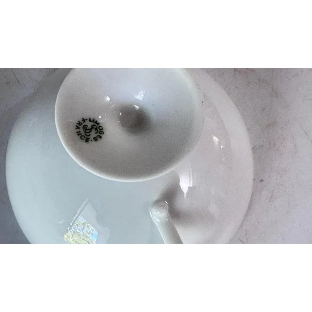 Vintage Porcelain Coffee Cups in White from Limoges France, 1970s, Set of 10 For Sale - Image 11 of 13