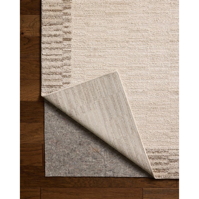 Chris Loves Julia x Loloi Calvin Ivory / Pebble 18" x 18" Sample Rug For Sale In Dallas - Image 6 of 6