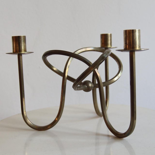 Friendship Knot Candleholder by Josef Frank for Svenskt Tenn, 1930s For Sale - Image 9 of 9