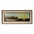 Mid Century Cityscape and Seascape Painting on Metal, Signed and Framed For Sale