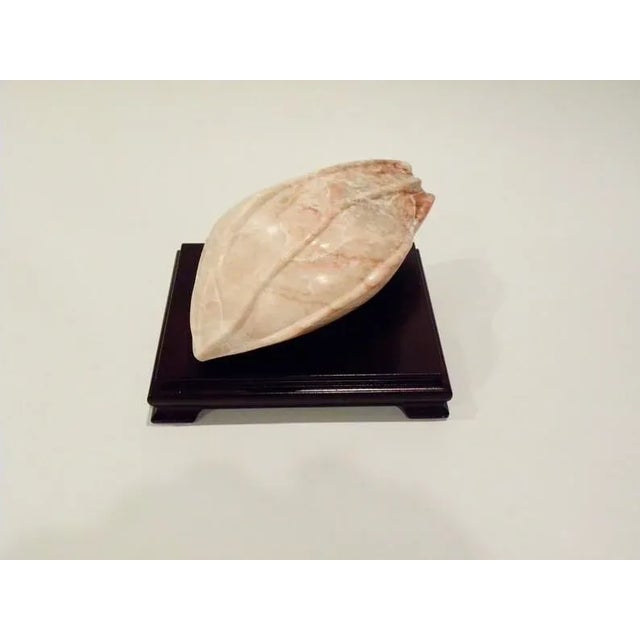 Vintage Mid-Century Polished Hand Carved Stone Sculpture For Sale - Image 4 of 7