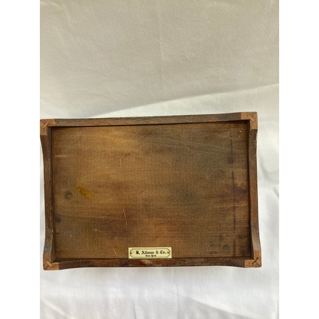 Antique Inlay Wooden Box For Sale - Image 4 of 4