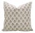 Pillow Cover in Pure Linen 18x18 Inches, Bagru Buti For Sale