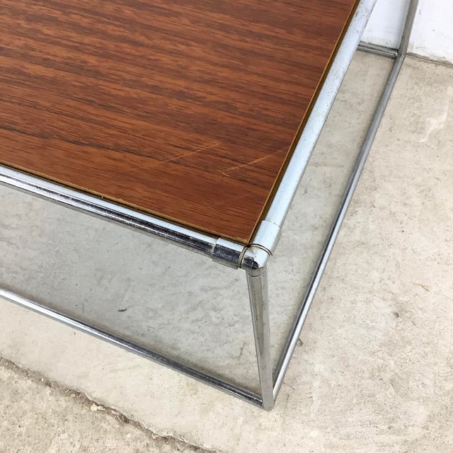 Mid-Century Modern Square Side Table For Sale - Image 9 of 12