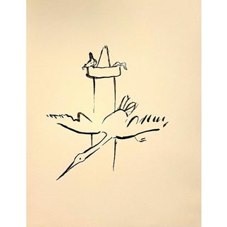 Pierre Bonnard Lithograph Printed at Mourlot Paris 1958 Mosque Minaret, Swan, 1958 For Sale