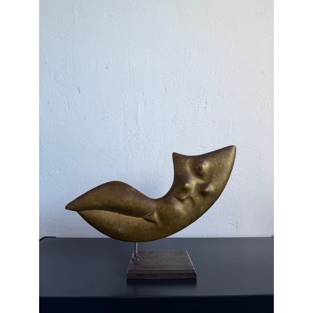 Domenico Calabrone Bronze Modernist Sculpture of Female Torso - Brazil 1980s For Sale - Image 6 of 14