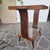 Art Deco Walnut Coffee Table with Glass Bases, 1940s For Sale - Image 6 of 12
