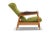 Mid-Century Modern 1950s Danish Modern Reclining Lounge Chair in Beech + Green Wool For Sale - Image 3 of 5