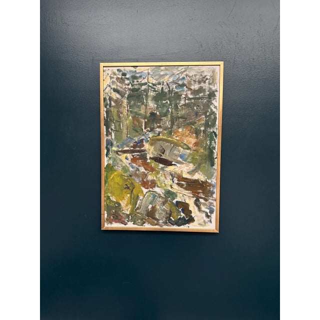 Rune Persson, Forest, 1950s, Oil on Canvas, Framed For Sale - Image 13 of 13