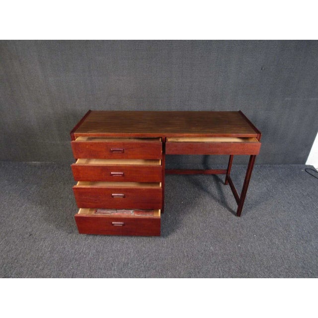 Mid-Century Danish Walnut Desk For Sale - Image 9 of 12