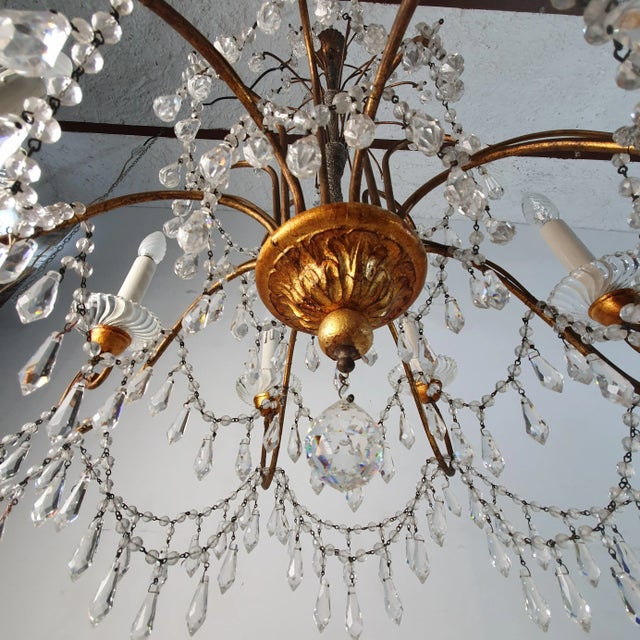 Metal Empire Style Genovese Chandelier For Sale - Image 7 of 13