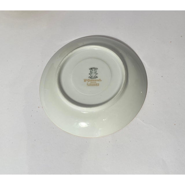 A Set of 8 Cream Soup or Dessert Cups & Saucers. Antique Limoges Circa 1890 For Sale - Image 9 of 9