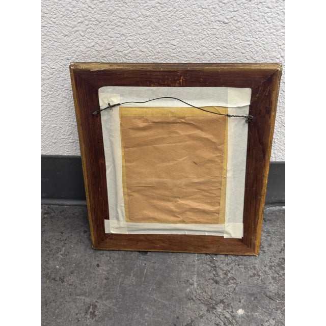 Antique Oil Painting of Grandfather With Son, Framed For Sale - Image 4 of 12