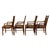 Brown 1970s Vintage Stanley Furniture Co. Faux Bamboo Cane Back Rolling Arm Chairs - Set of 4 For Sale - Image 8 of 12