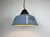 Industrial Grey Enamel and Cast Iron Pendant Light, 1960s For Sale - Image 10 of 17