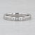 2010s 0.48ctw Diamond Eternity Band 14k White Gold Wedding Ring Size 5 Stackable For Sale - Image 5 of 6