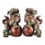 Late 19th Century Pair of Cloisonné Enamel Guardian Lion Joss Stick Holders, 14000g Total For Sale