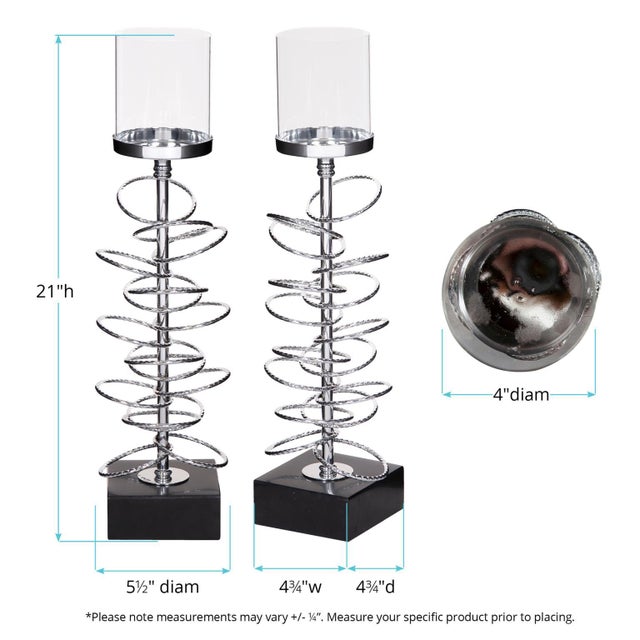 Metal Ring Toss Candle Holder- Medium For Sale - Image 7 of 9