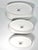 2010s Contemporary Crate & Barrel White Porcelain Oval Oblong Boat Nesting Serving Bowls - 3 Pieces For Sale - Image 5 of 6