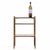 An elegant French three-tier occasional table in the manner of Maison Jansen, crafted with mahogany shelves framed in...