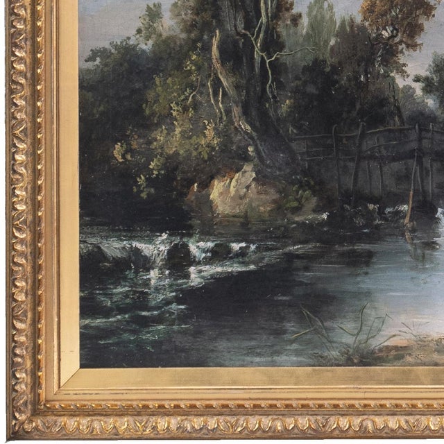 'River Landscape With Rider', English School, Barbizon For Sale In Monterey, CA - Image 6 of 7