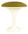 Space Age Italian White Fiberglass & Olive Green Seat Stool, 1960s For Sale