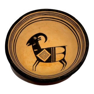 Ka-Ween Signed Pottery Bowl From Tesuque Pueblo, Nm For Sale