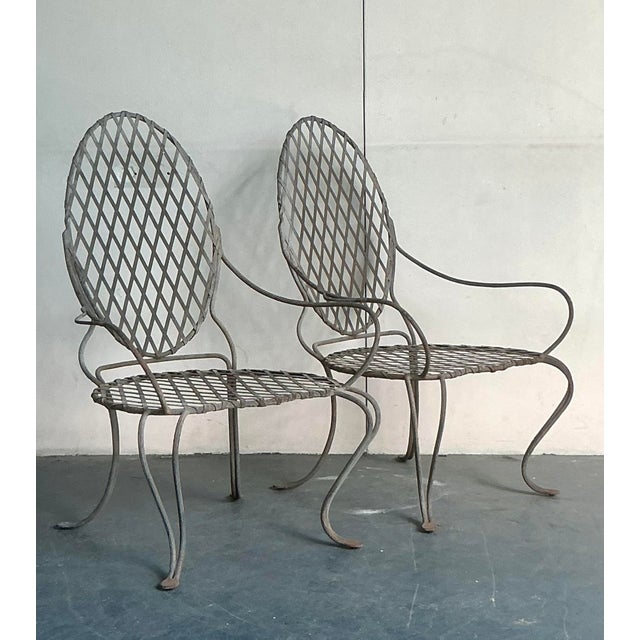 Channeling the romantic, nature-inspired designs of Rose Tarlow, this exceptional pair of lounge chairs brings sculptural...