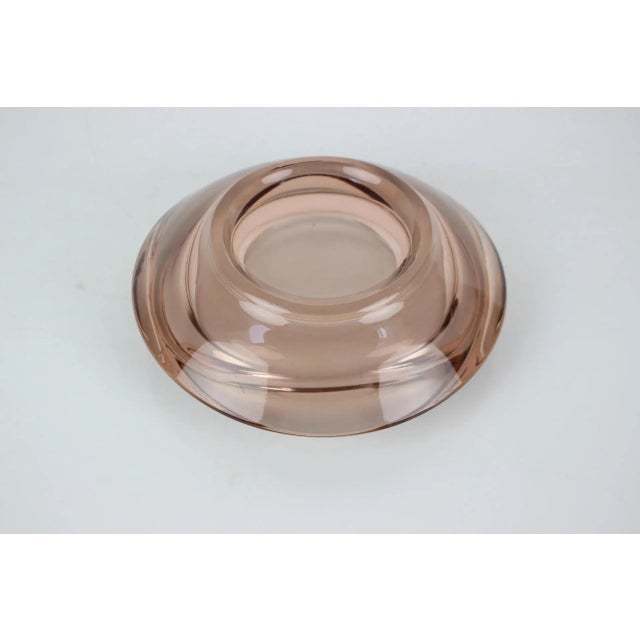 Glass Design Ashtray by Zelezny Brod Glassworks, 1960s For Sale - Image 6 of 7