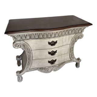 French Style Carved Accent Chest – Elegant Statement Piece For Sale