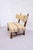 Transitional Hungarian Lounge Chair in Oak, Minotti Tapestry & Belgian Bouclé Upholstery, 1930s For Sale - Image 6 of 11