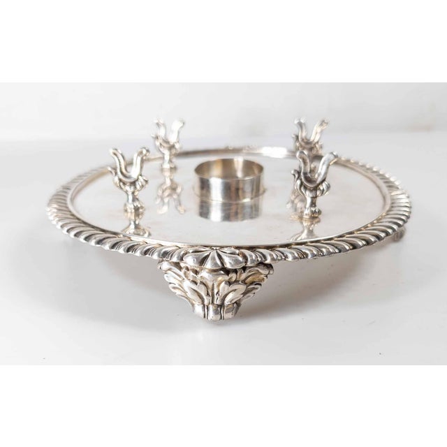 English 18th Century English Old Sheffield Silverplate Inkstand Standish by Matthe Boulton For Sale - Image 3 of 13