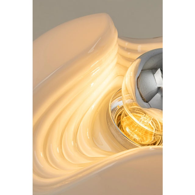 Glass Petite Wall Sconce by Koch & Lowy for Peill & Putzler, Germany, 1970s For Sale - Image 7 of 9