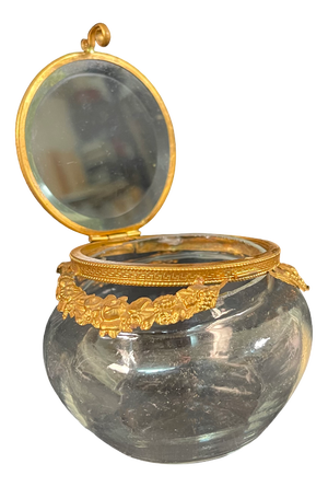 19th Century French Crystal and Bronze Vase