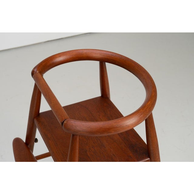 1960s Danish Model 115 Childrens High Chair in Teak attributed to Nanna Ditzel for Kolds Savvaerk, 1960s For Sale - Image 5 of 16