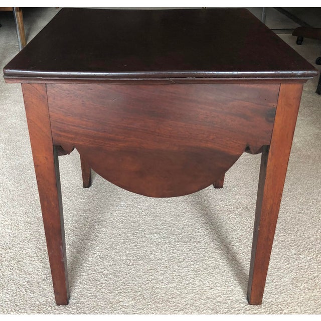 Zoffany Antique English Georgian Mahogany Side Table For Sale - Image 4 of 6
