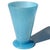 AVeM Italy Murano AVeM Label 1930s Antique Blue Iridescent Pulegoso Bubbles Italian Art Deco Glass Decorative Flower Vase For Sale - Image 4 of 11